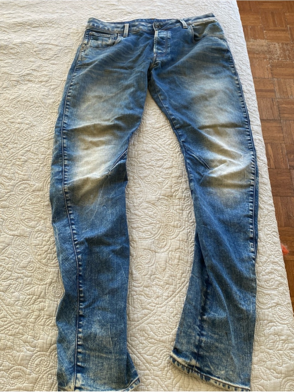 G-Star Raw Arc 3D Men's Faded Blue Jeans Size 34x36